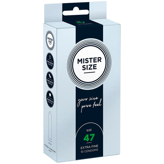 MISTER SIZE - KONDOME GRÖSSE 47 MM (10 EINHEITEN) - Sexotim