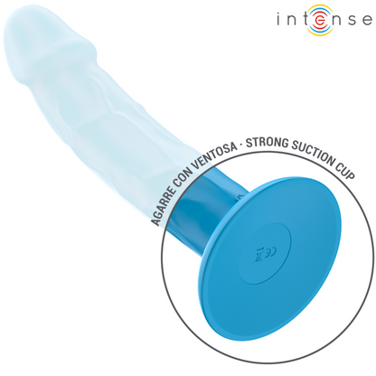 INTENSE - PHOEBE REALISTISCHER VIBRATOR MIT 10 VIBRATIONEN & FERNBEDIENUNG, BLAU - Sexotim