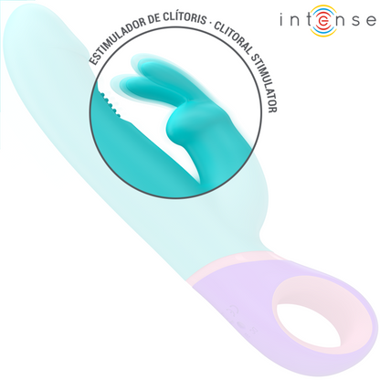 INTENSE - MONICA RABBIT VIBRATOR MIT ROTIERENDEM G-SPOT-STIMULATOR BLAU - Sexotim