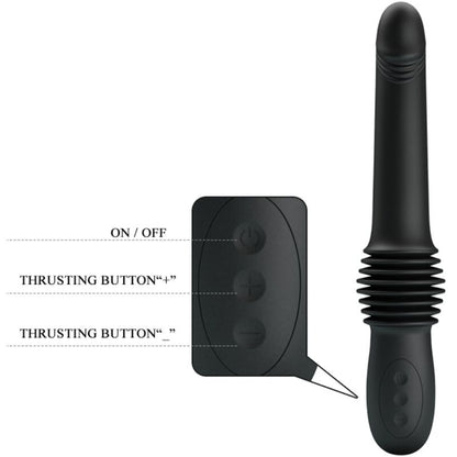 PRETTY LOVE - PAZUZU VIBRATOR 3 STOSSMODI SCHWARZ - Sexotim