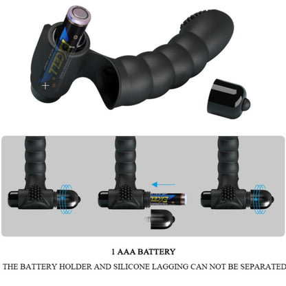 PRETTY LOVE - ALEXANDER FINGERVIBRATOR 10 VIBRATIONEN SCHWARZ - Sexotim