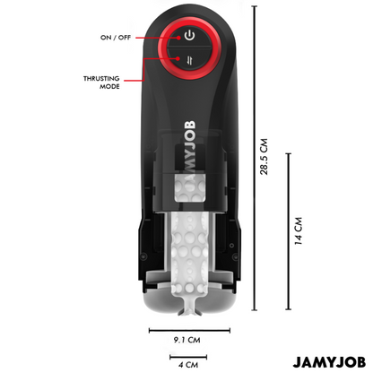 JAMYJOB - AUTOMATISCHER VAGINA-MASTURBATOR MIT GRAVITY-FUNKTION, 5 SAUGMODI - Sexotim