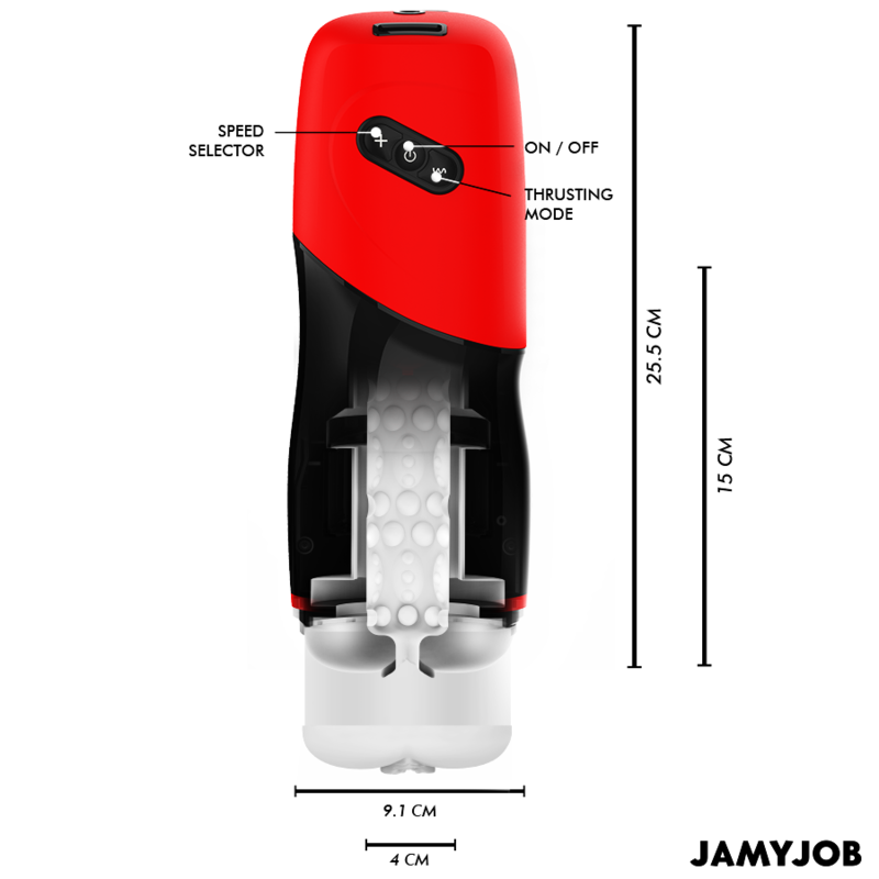 JAMYJOB - XPEED AUTOMATISCHER VAGINA-MASTURBATOR, 5 STOSSMODI UND SOUNDEFFEKT - Sexotim