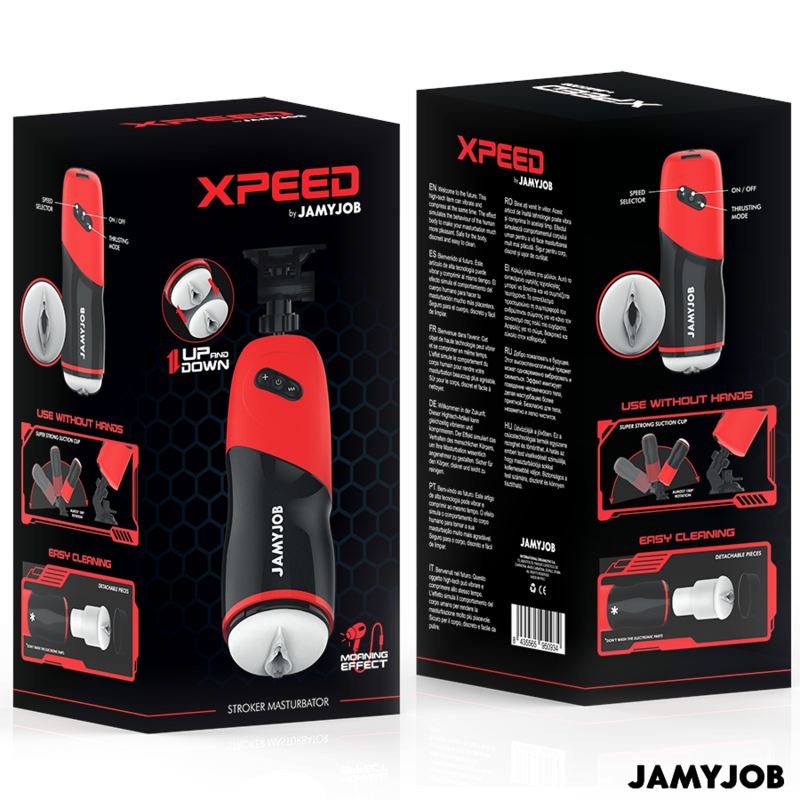 JAMYJOB - XPEED AUTOMATISCHER VAGINA-MASTURBATOR, 5 STOSSMODI UND SOUNDEFFEKT - Sexotim