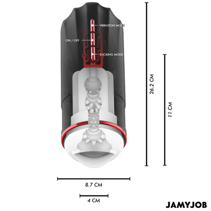 JAMYJOB - MEGABITE AUTOMATISCHER MUNDMASTURBATOR 5 SAUGBAND VIBRATIONSMODI - Sexotim