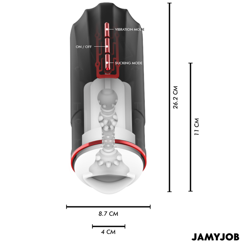 JAMYJOB - MEGABITE AUTOMATISCHER MUNDMASTURBATOR 5 SAUGBAND VIBRATIONSMODI - Sexotim