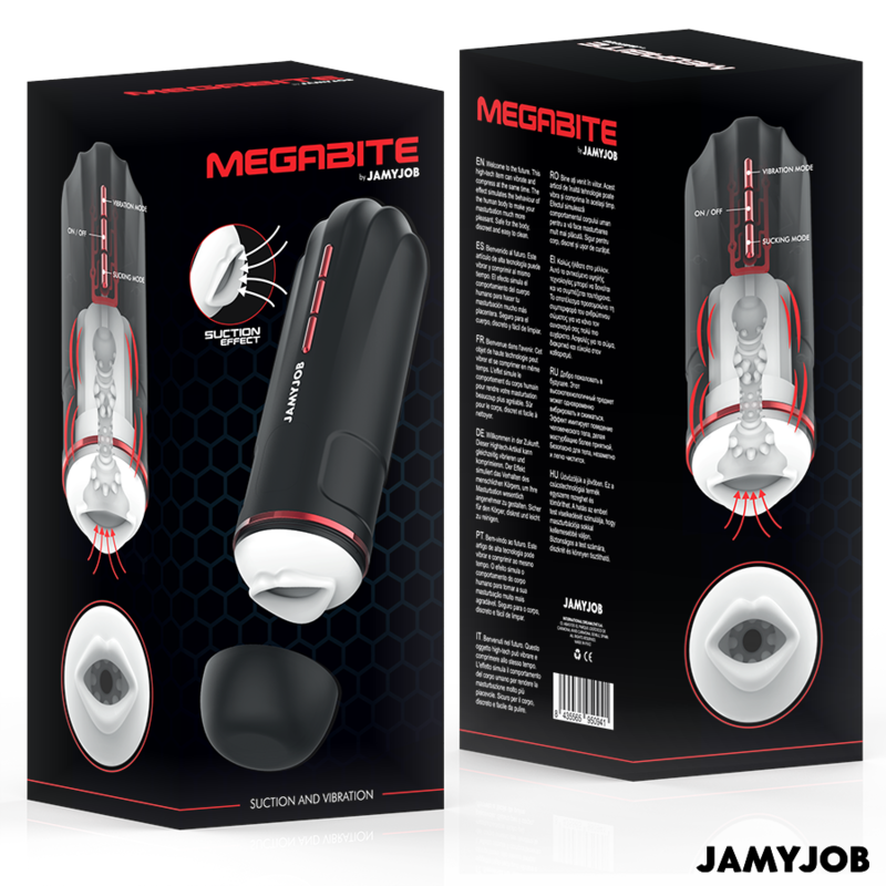 JAMYJOB - MEGABITE AUTOMATISCHER MUNDMASTURBATOR 5 SAUGBAND VIBRATIONSMODI - Sexotim