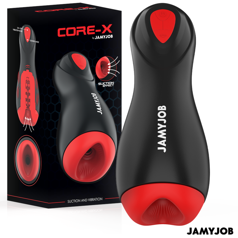 JAMYJOB - CORE-X AUTOMATISCHER MASTURBATOR 5 SAUGBAND VIBRATIONSMODI - Sexotim