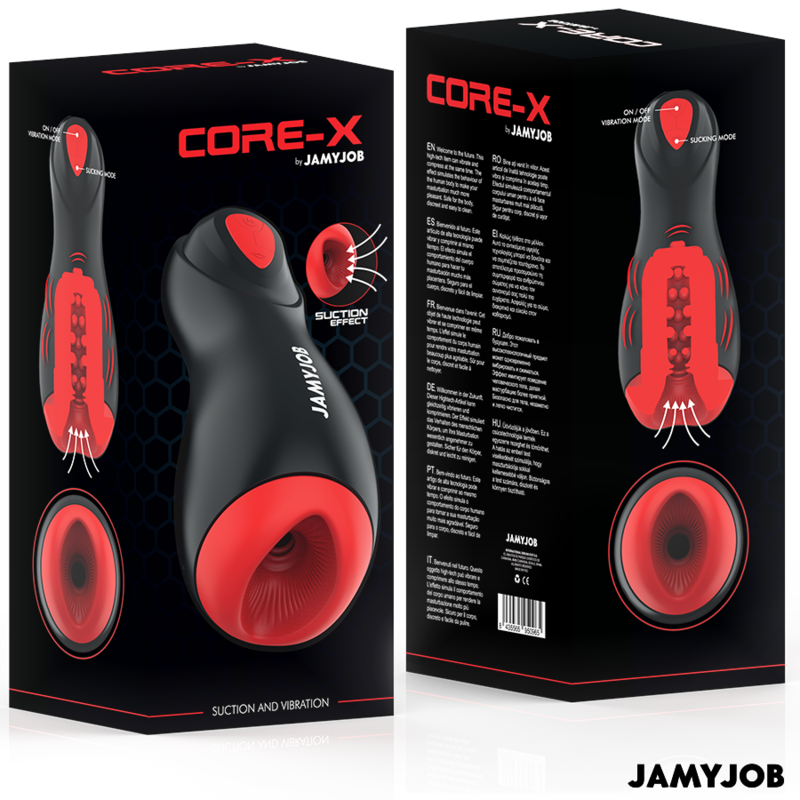 JAMYJOB - CORE-X AUTOMATISCHER MASTURBATOR 5 SAUGBAND VIBRATIONSMODI - Sexotim