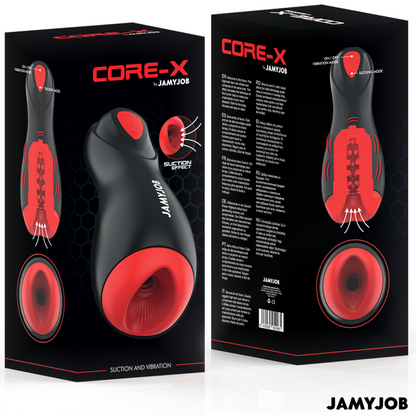 JAMYJOB - CORE-X AUTOMATISCHER MASTURBATOR 5 SAUGBAND VIBRATIONSMODI - Sexotim