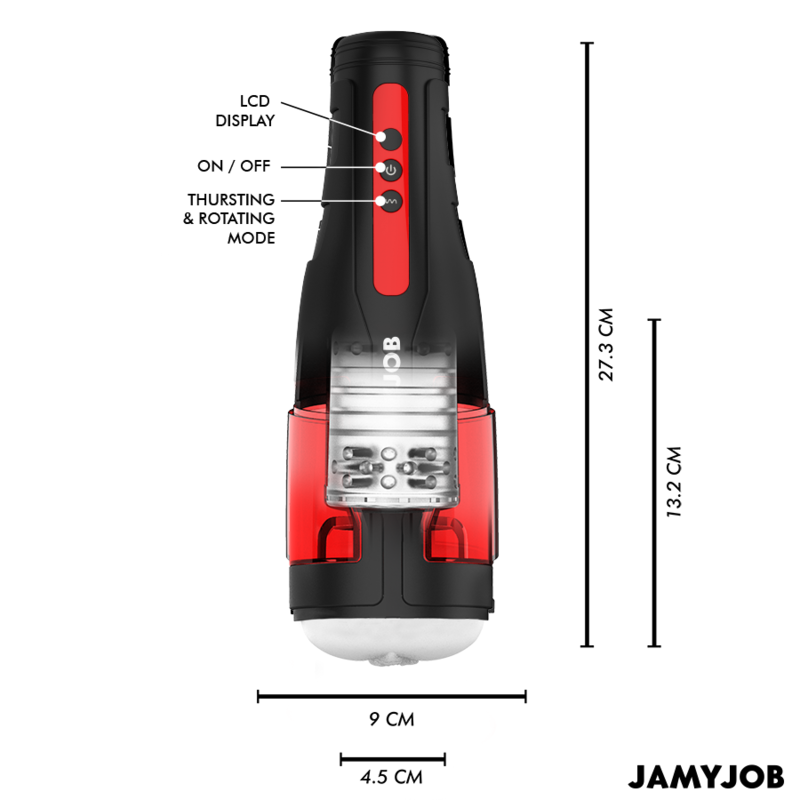 JAMYJOB - CYCLONE AUTOMATISCHER VAGINA-MASTURBATOR 10 ROTATIONS- UND STOSSMODI - Sexotim