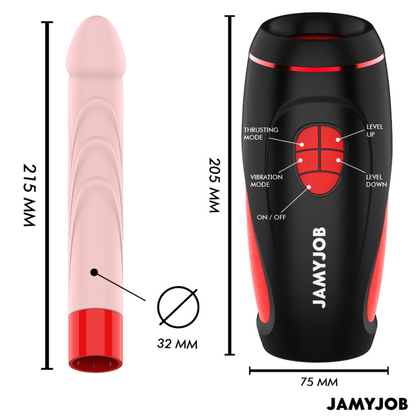 JAMYJOB - PYSTON BASE AUTOMATISCHER MASTURBATOR MIT FERNBEDIENUNG - Sexotim