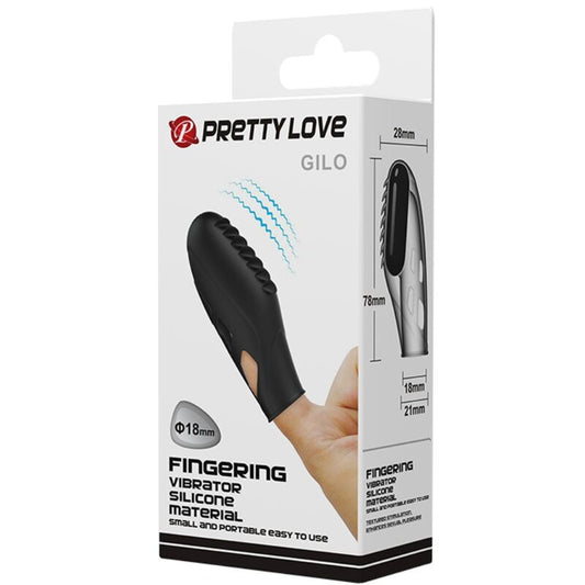 PRETTY LOVE - GILO SILIKON-FINGERVIBRATOR SCHWARZ - Sexotim