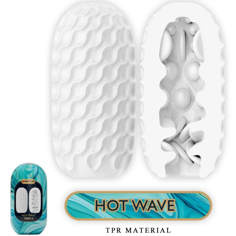 PRETTY LOVE - HOT WAVE MÄNNLICHER MASTURBATOR AUS SILIKON, WEISS - Sexotim