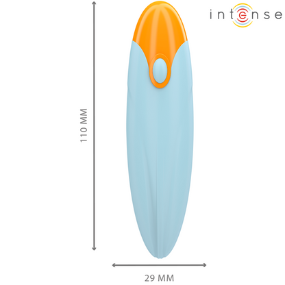 INTENSE - MIKE VIBRIERENDER BULLET MIT FERNBEDIENUNG 10 VIBRATIONEN BLAU - Sexotim