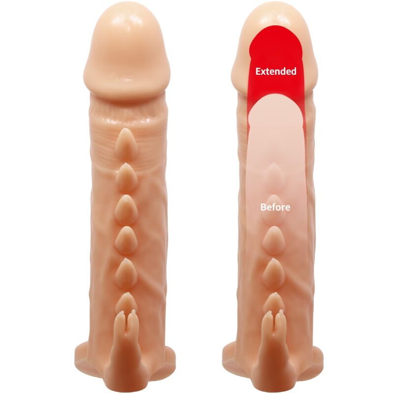 PRETTY LOVE - EMMIT PENISHÜLLE + KLITORIS-STIMULATOR FLEISCH - Sexotim