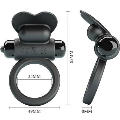 PRETTY LOVE - DEBONAIRE VIBRATIONSRING KANINCHEN 10 VIBRATIONEN SCHWARZ - Sexotim