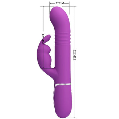 PRETTY LOVE - COALE 4 IN 1 MULTIFUNKTIONS-RABBIT-VIBRATOR LILA - Sexotim