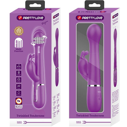 PRETTY LOVE - DEJON 3 IN 1 MULTIFUNKTIONS-RABBIT-VIBRATOR LILA - Sexotim