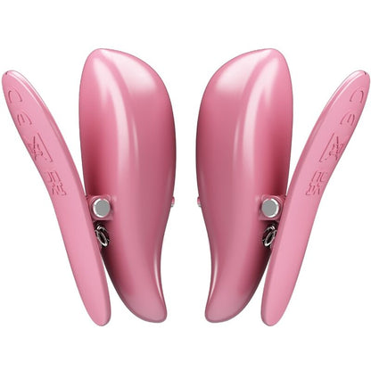 PRETTY LOVE - CAILEY NIPPELKLEMMEN 10 VIBRATIONEN FERNBEDIENUNG ROSA - Sexotim