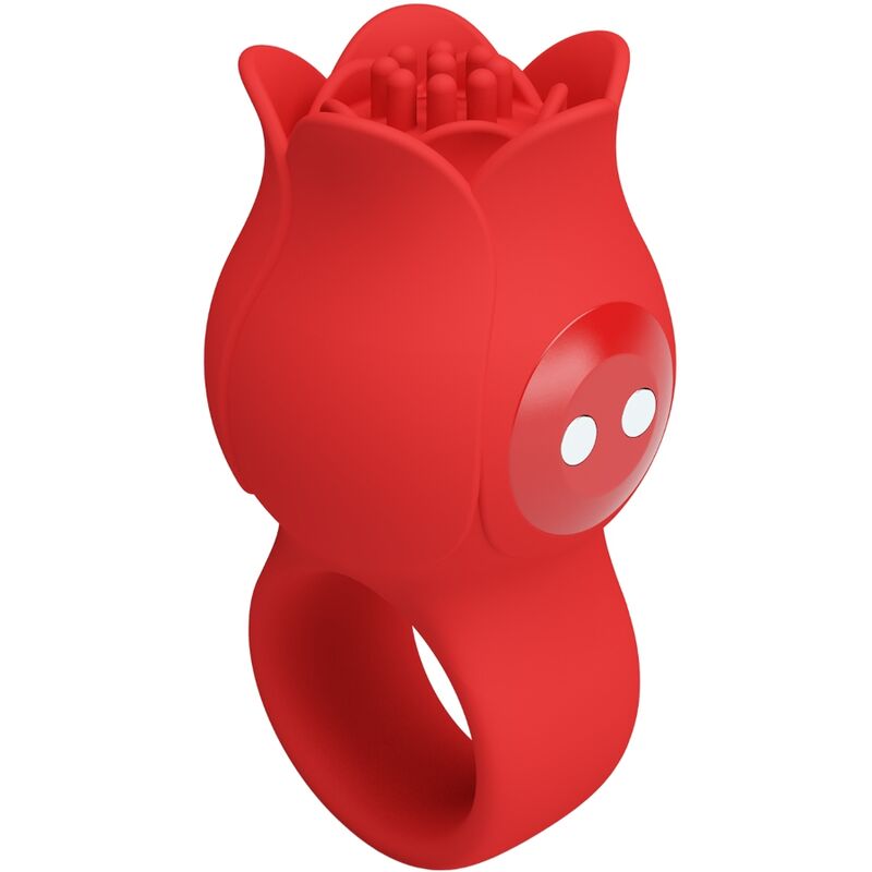 PRETTY LOVE - JAE ROSE FÖRMIGER FINGERVIBRATOR 10 VIBRATIONEN ROT - Sexotim
