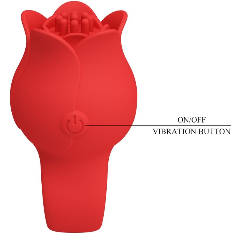 PRETTY LOVE - JAE ROSE FÖRMIGER FINGERVIBRATOR 10 VIBRATIONEN ROT - Sexotim