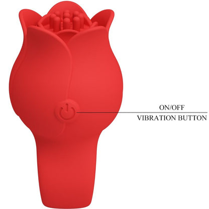 PRETTY LOVE - JAE ROSE FÖRMIGER FINGERVIBRATOR 10 VIBRATIONEN ROT - Sexotim