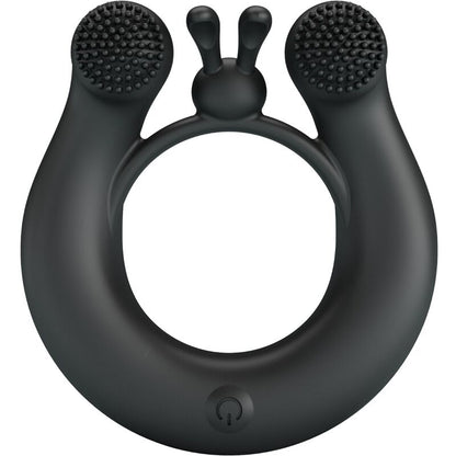 PRETTY LOVE - DAHLIA VIBRATIONSRING + KLITORISSTIMULATOR 12 VIBRATIONEN SCHWARZ - Sexotim