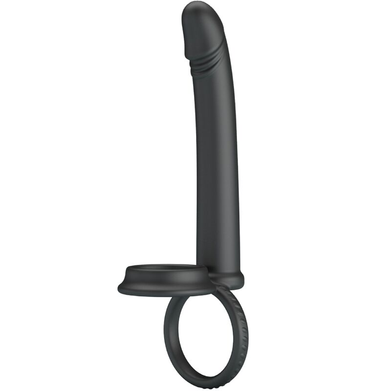 PRETTY LOVE - DILLION DOPPELTE PENETRATION DOPPELTER COCKRING SCHWARZ - Sexotim