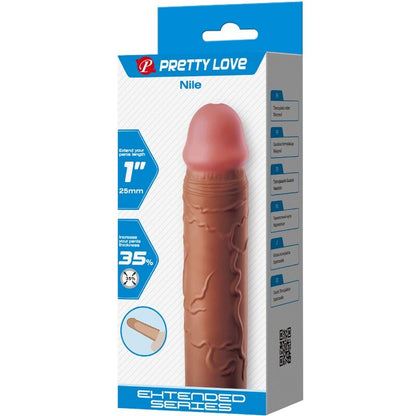 PRETTY LOVE - NILE PENISHÜLLE MIT 2,5 CM VERLÄNGERUNG MULATTE - Sexotim