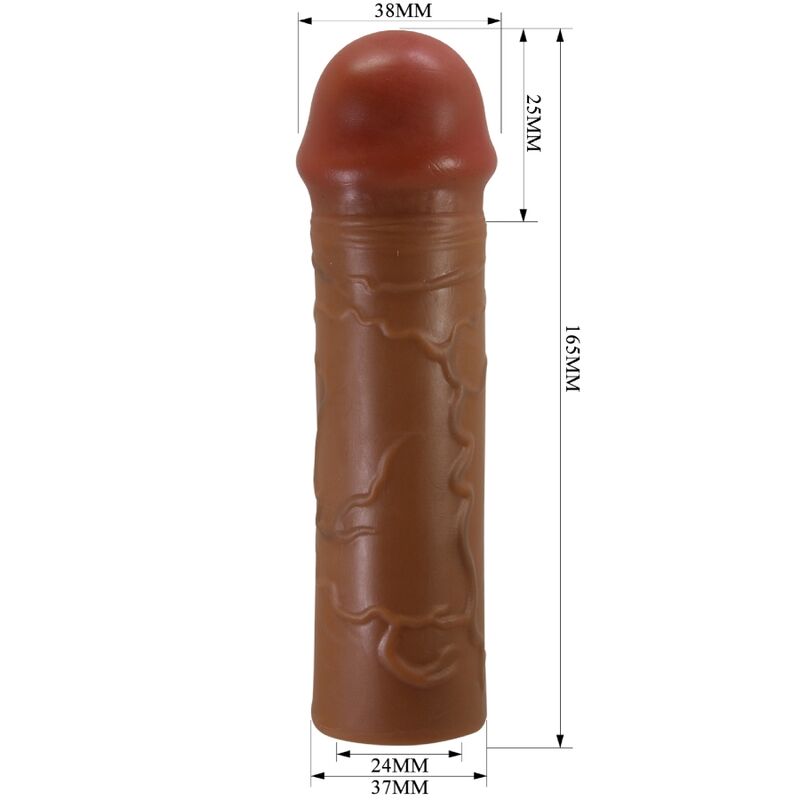 PRETTY LOVE - NILE PENISHÜLLE MIT 2,5 CM VERLÄNGERUNG MULATTE - Sexotim