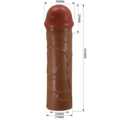 PRETTY LOVE - NILE PENISHÜLLE MIT 2,5 CM VERLÄNGERUNG MULATTE - Sexotim