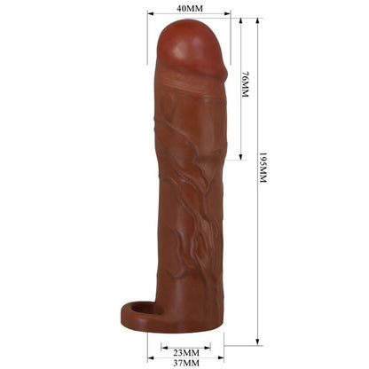 PRETTY LOVE - GERD PENISHÜLLE MIT 7,6 CM VERLÄNGERUNG MULATTE - Sexotim