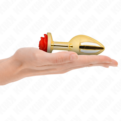 KINK - PLUG ANAL GOLD ROSE ROT GRÖSSE L - Sexotim