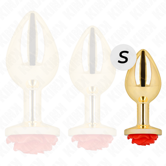 KINK - PLUG ANAL GOLD ROSE ROT GRÖSSE S - Sexotim