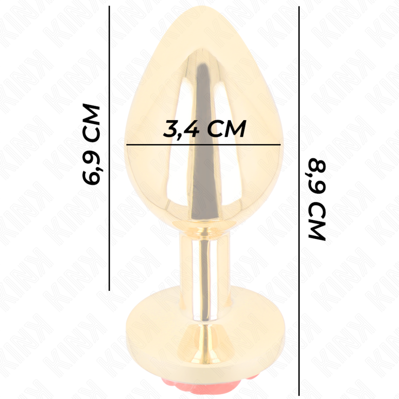 KINK - PLUG ANAL GOLD ROSE ROT GRÖSSE M - Sexotim