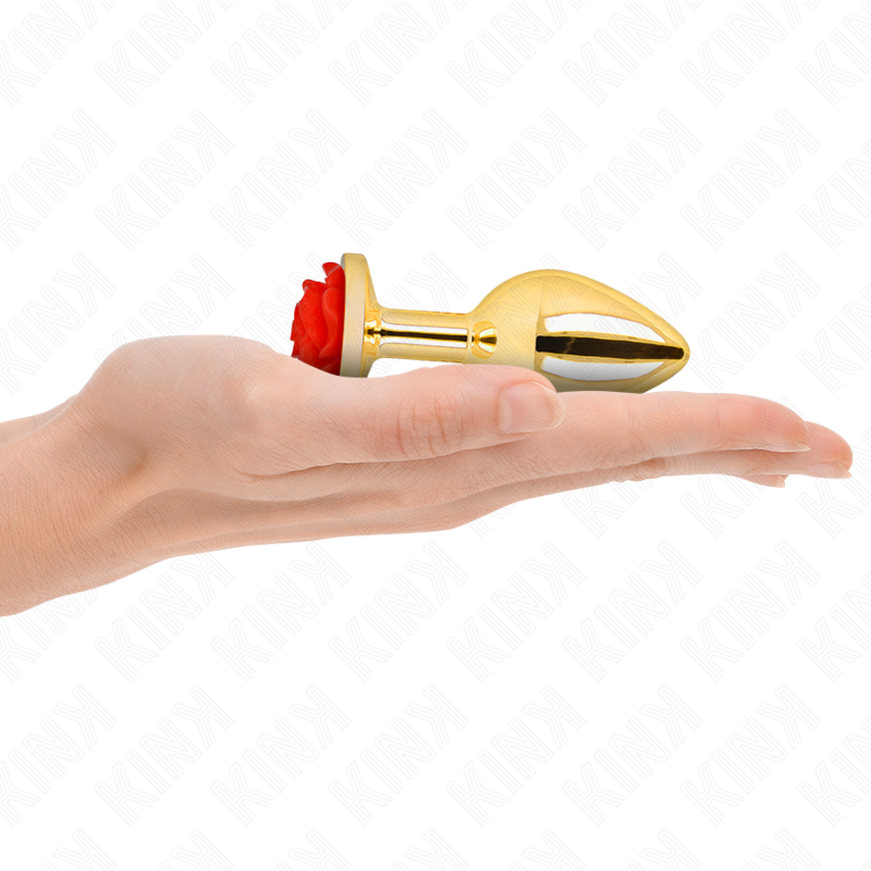 KINK - PLUG ANAL GOLD ROSE ROT GRÖSSE M - Sexotim