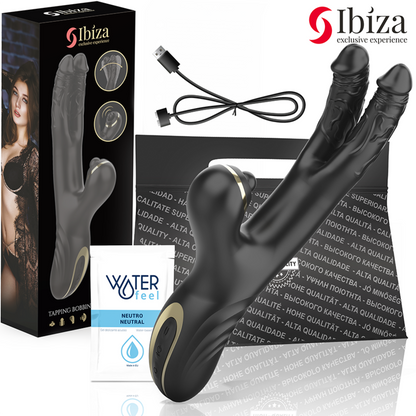 IBIZA - ZWEI DRACHEN DOPPELVIBRATOR SCHWARZ - Sexotim