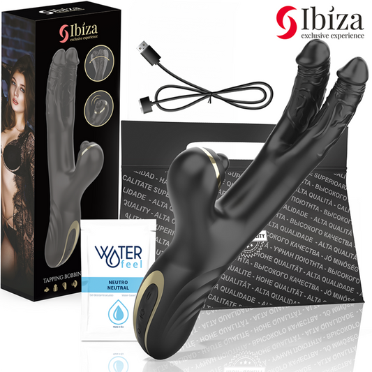 IBIZA - ZWEI DRACHEN DOPPELVIBRATOR SCHWARZ - Sexotim