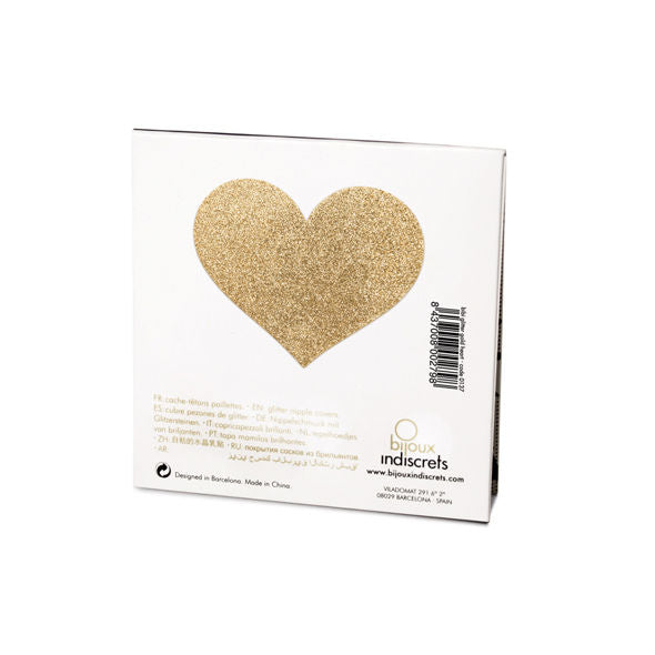 BIJOUX - INDISCRETS FLASH GOLDEN HEART NIPPELABDECKUNGEN - Sexotim