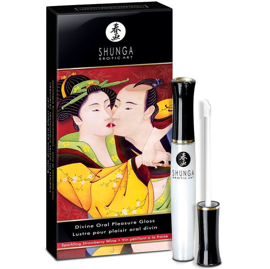 SHUNGA -GÖTTLICHER LIPGLOSS ERDBEERE & CAVA - Sexotim