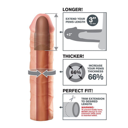 FANTASY X- TENSIONS - MEGA 3 EXTENSION FLESH - Sexotim