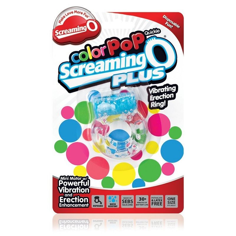SCREAMING O - COLOR POP PLUS BLAUER RING - Sexotim