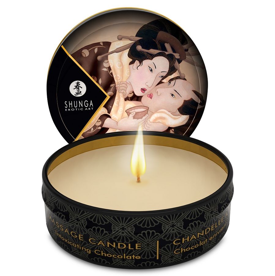 SHUNGA - MINI CARESS BY CANDELIGHT SCHOKOLADENMASSAGEKERZE 30 ML - Sexotim