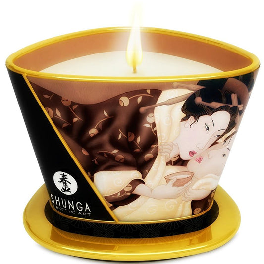 SHUNGA - MINI CARESS BY CANDELIGHT SCHOKOLADENMASSAGEKERZE 170 ML - Sexotim