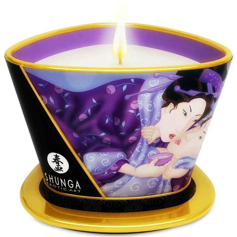 SHUNGA - MINI CARESS BY CANDELIGHT EXOTISCHE FRÜCHTE MASSAGEKERZE 170 ML - Sexotim