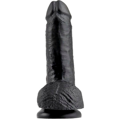 KING COCK - 7 DILDO SCHWARZ MIT EIER 17.8 CM - Sexotim