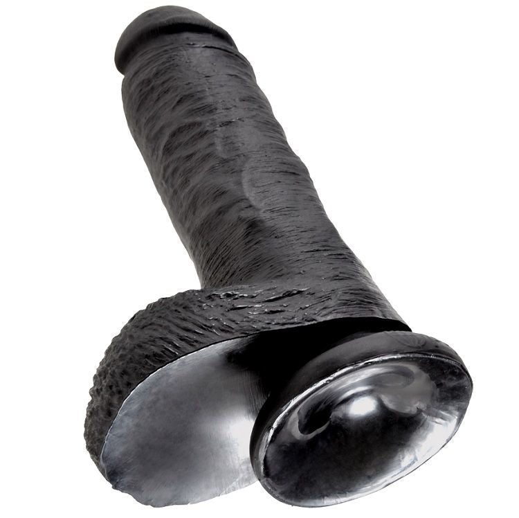 KING COCK - 8 DILDO SCHWARZ MIT EIER 20.3 CM - Sexotim