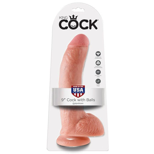 KING COCK - 9 REALISTISCHER PENIS MIT HODEN 22.9 CM - Sexotim