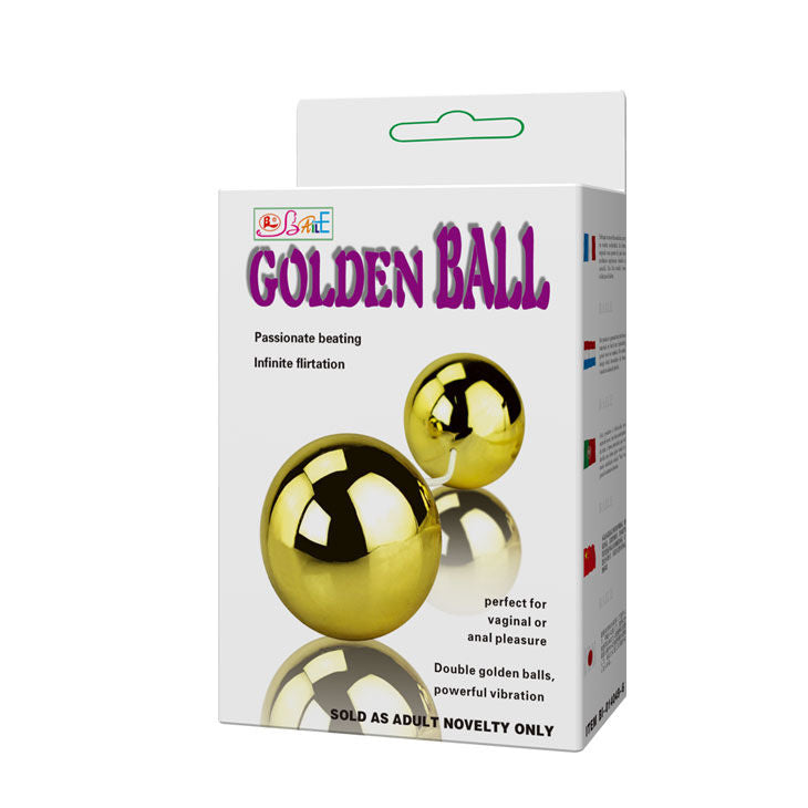 BAILE - GOLDENER VIBRATOR MIT CHINESISCHEN BLLEN - Sexotim